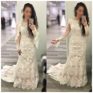 oleg cassini long sleeve wedding dress